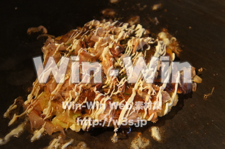 関西風お好み焼きの写真素材 W-022423