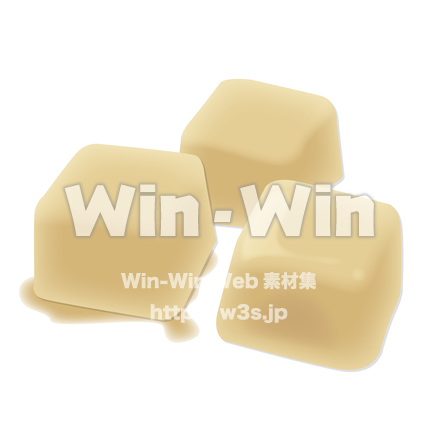 えのき氷３つのCG・イラスト素材 W-023348