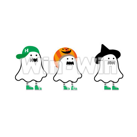 ハロインの子供のお化けのCG・イラスト素材 W-023444