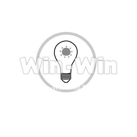 シンボルマーク　エネルギーのシルエット素材 W-023674