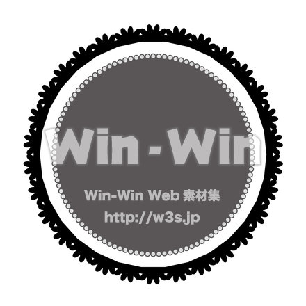 エンブレムのシルエット素材 W-023797