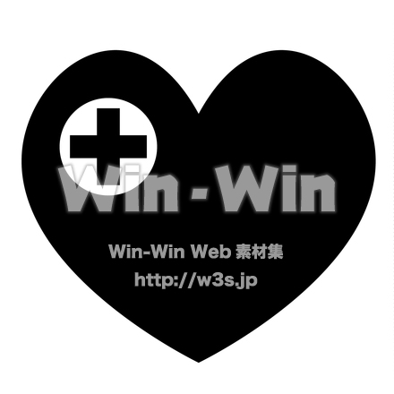 シンボルマーク「医療」のシルエット素材 W-022905