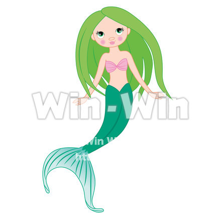 人魚姫のイラストのCG・イラスト素材 W-022538