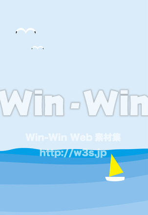 ハガキサイズ背景 - 海のCG・イラスト素材 W-022359