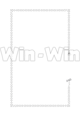 コーヒー豆のブラシのシルエット素材 W-023129