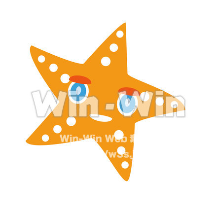 ヒトデのイラストのCG・イラスト素材 W-022533