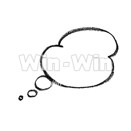 ふきだしのシルエット素材 W-023290