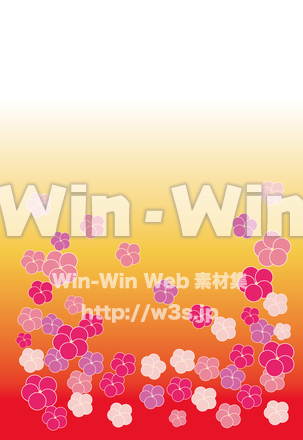 梅の背景のCG・イラスト素材 W-023630