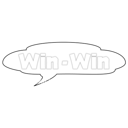 優しげな吹き出しのCG・イラスト素材 W-023336