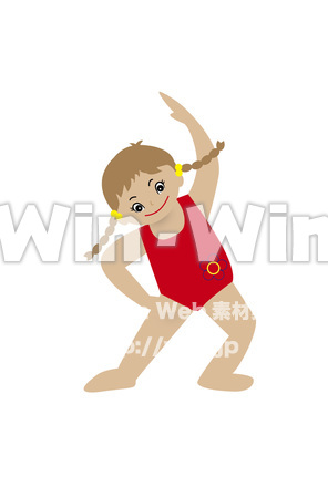 水着女の子のCG・イラスト素材 W-022510