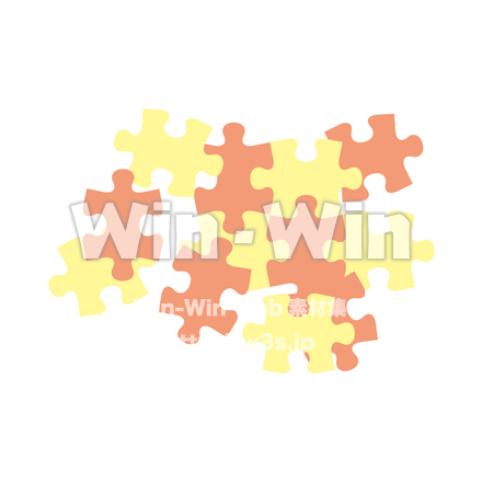 パズルパーツのCG・イラスト素材 W-022199