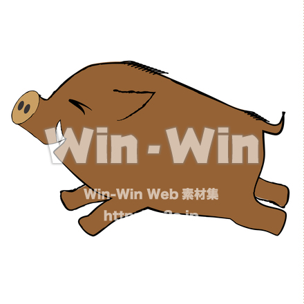 いのししのCG・イラスト素材 W-025154