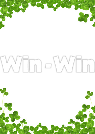 背景「クローバー」の写真素材 W-024396