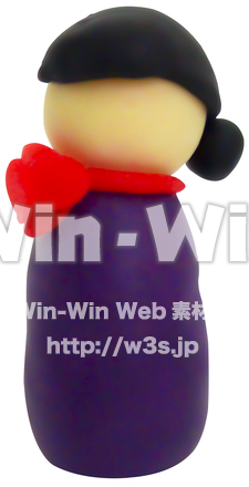 人形（受付①）の写真素材 W-024451