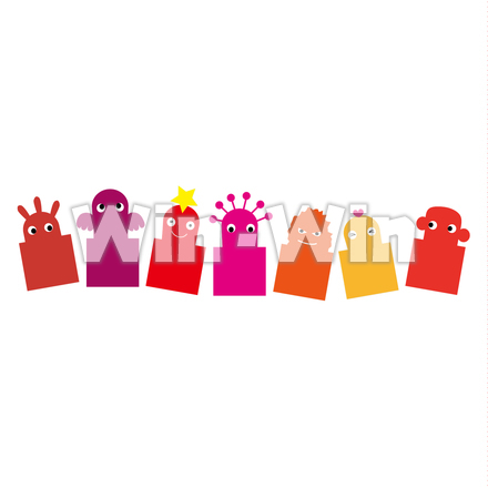 怪獣たちのCG・イラスト素材 W-024972