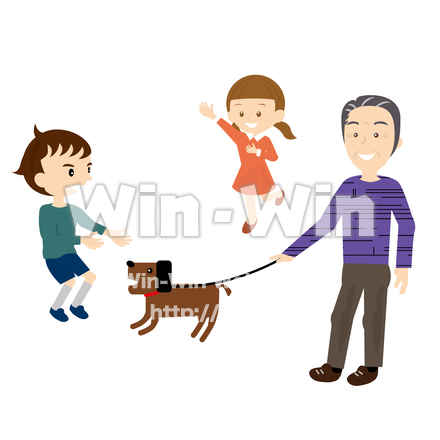 散歩のCG・イラスト素材 W-025605