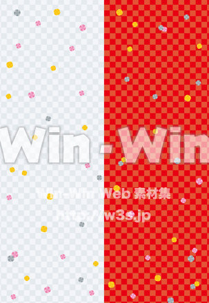 紅白のCG・イラスト素材 W-025331