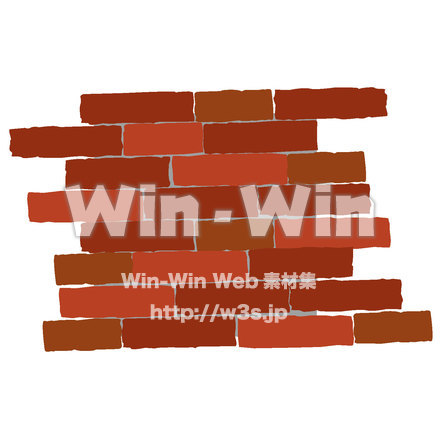 レンガ壁のCG・イラスト素材 W-025008