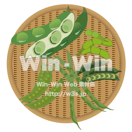 籠(パターンスォッチ）のCG・イラスト素材 W-024075