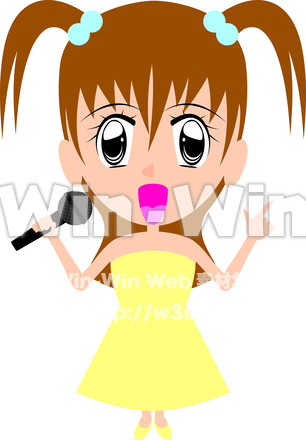 アイドル歌手のCG・イラスト素材 W-024294
