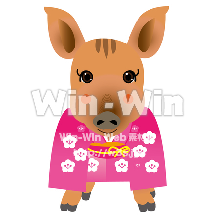 うり坊のCG・イラスト素材 W-025169