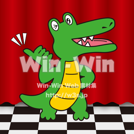 ワニのCG・イラスト素材 W-025706