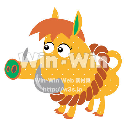 いのししのCG・イラスト素材 W-025190