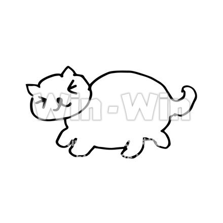 ニャンコのCG・イラスト素材 W-025947