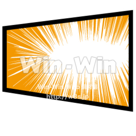 コミックの集中線のCG・イラスト素材 W-025628