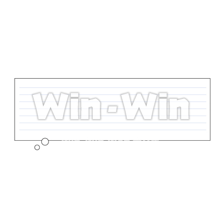 ノート風ふきだしのCG・イラスト素材 W-025721