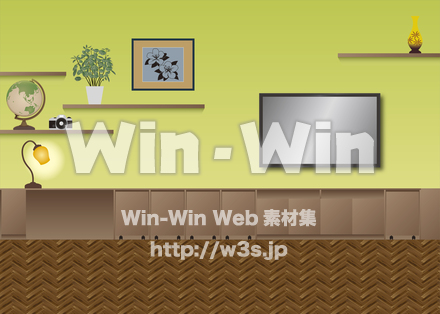 リビングのCG・イラスト素材 W-024379
