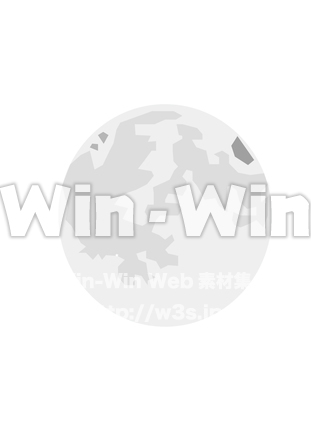 月のシルエット素材 W-024172