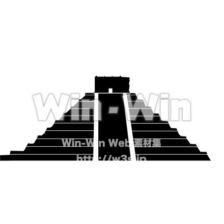 遺跡のシルエット素材 W-025773