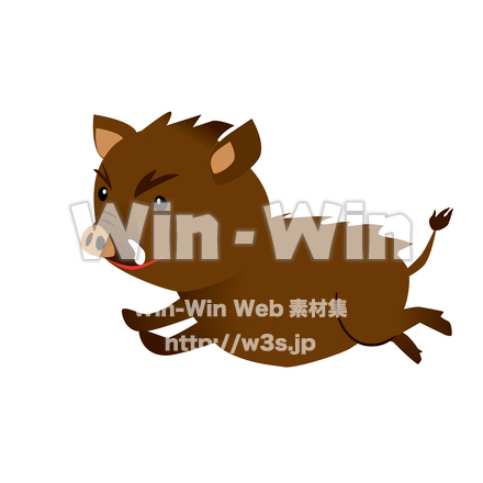 いのししのCG・イラスト素材 W-025140