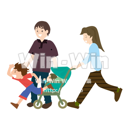 家族のCG・イラスト素材 W-025604