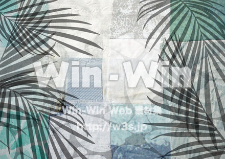 海をイメージしたファブリックとイラストの合成のCG・イラスト素材 W-025761