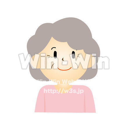 おばあちゃんのCG・イラスト素材 W-024383