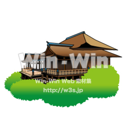 清水寺のCG・イラスト素材 W-025372
