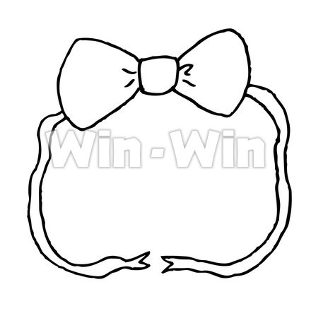 フレームのシルエット素材 W-025794