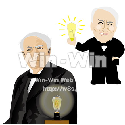 エジソンのCG・イラスト素材 W-024213