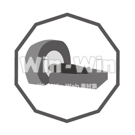 シンボルマーク（医療）のシルエット素材 W-024093