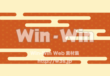 ハガキサイズ背景 - 霞文様のCG・イラスト素材 W-025249