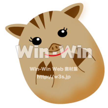 うりぼうイラストのCG・イラスト素材 W-025123