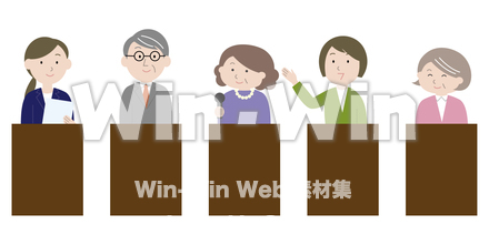 パネルディスカッション -（女性）のCG・イラスト素材 W-025065