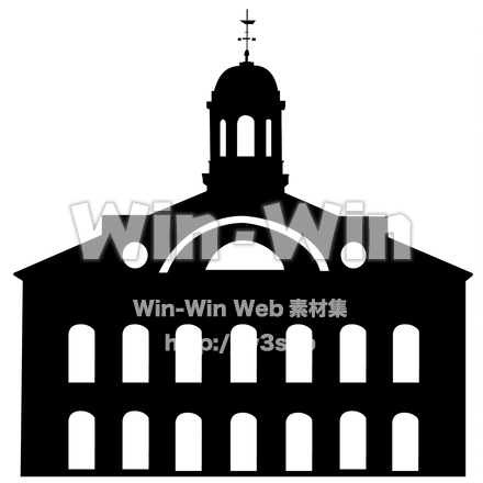 ファニエル・ホールのシルエット素材 W-024575