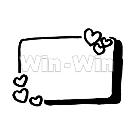 フレームのシルエット素材 W-025942