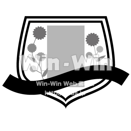 エンブレムのシルエット素材 W-024582