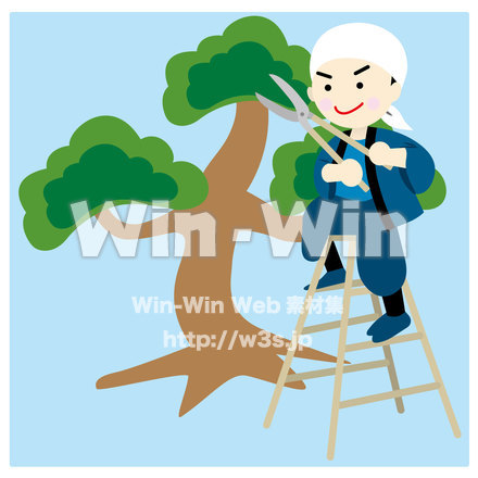 テーマNo.30庭師のイラストのCG・イラスト素材 W-024815