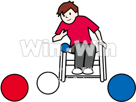 ボッチャのCG・イラスト素材 W-024426