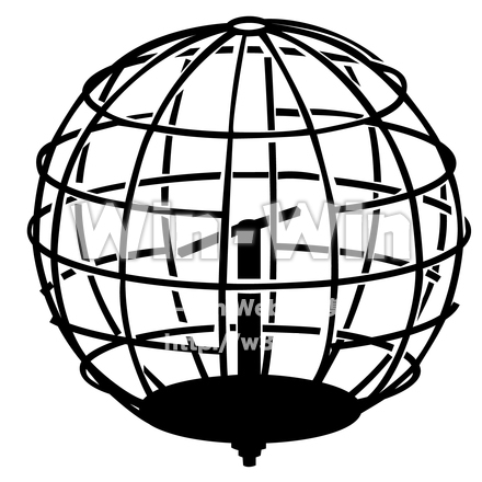 グローブジャングルのシルエット素材 W-025451